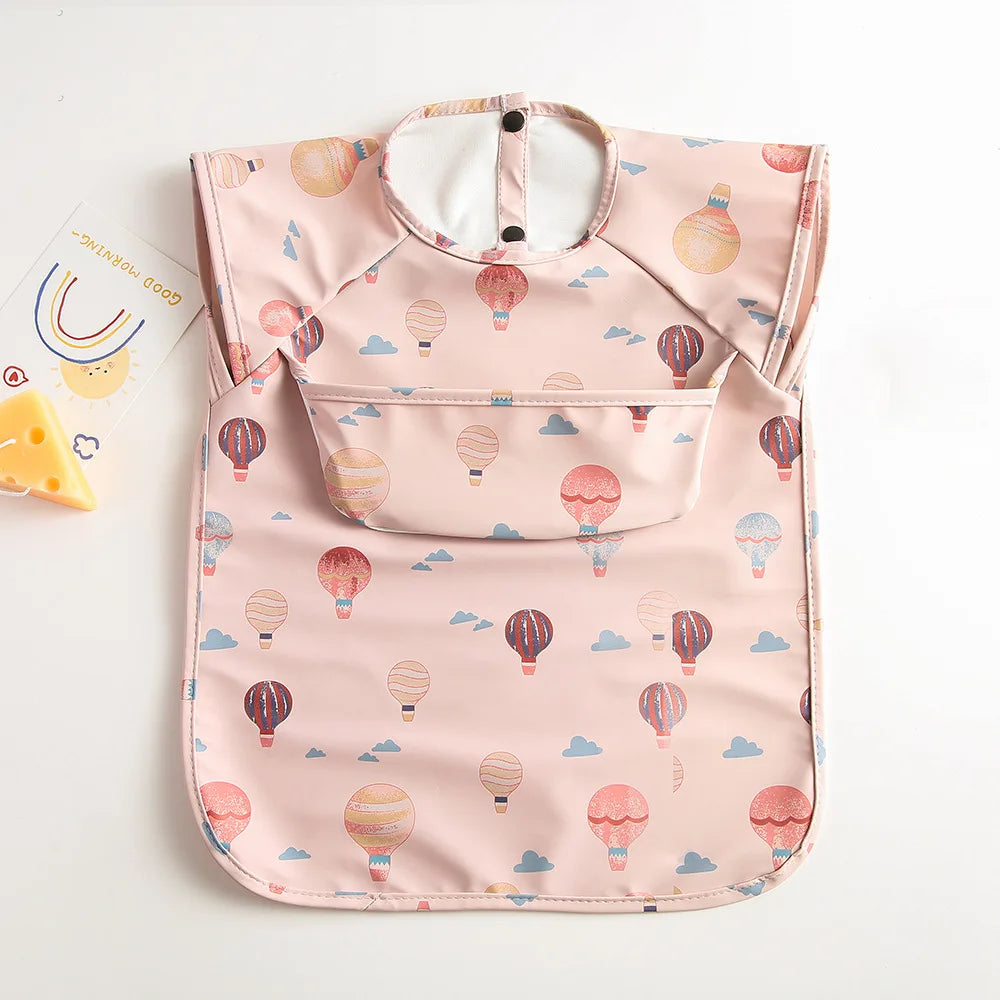 Bavoir bébé imperméable sans manches – Ultra doux, léger et facile à nettoyer