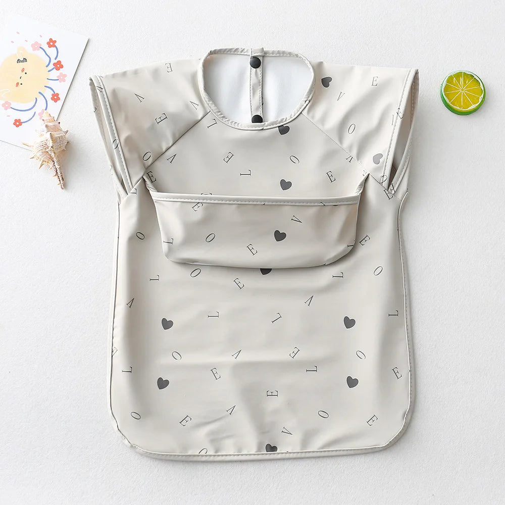 Bavoir bébé imperméable sans manches – Ultra doux, léger et facile à nettoyer