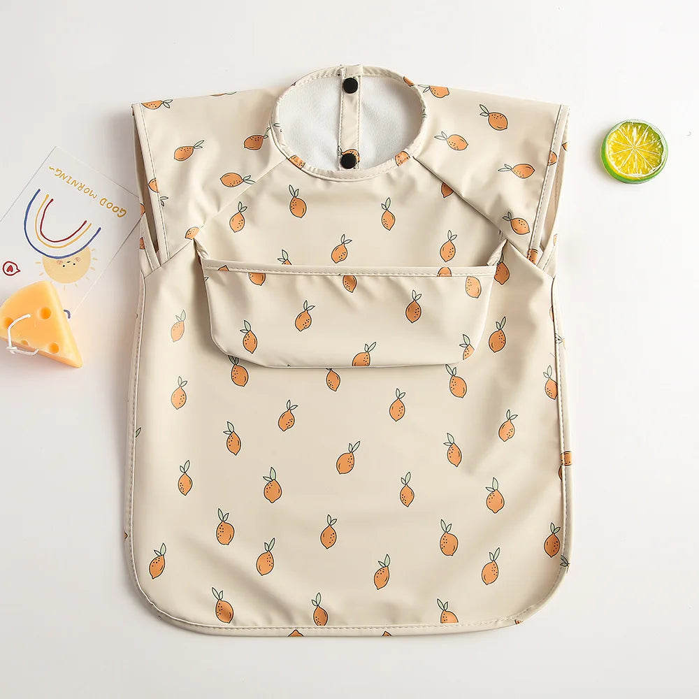 Bavoir bébé imperméable sans manches – Ultra doux, léger et facile à nettoyer