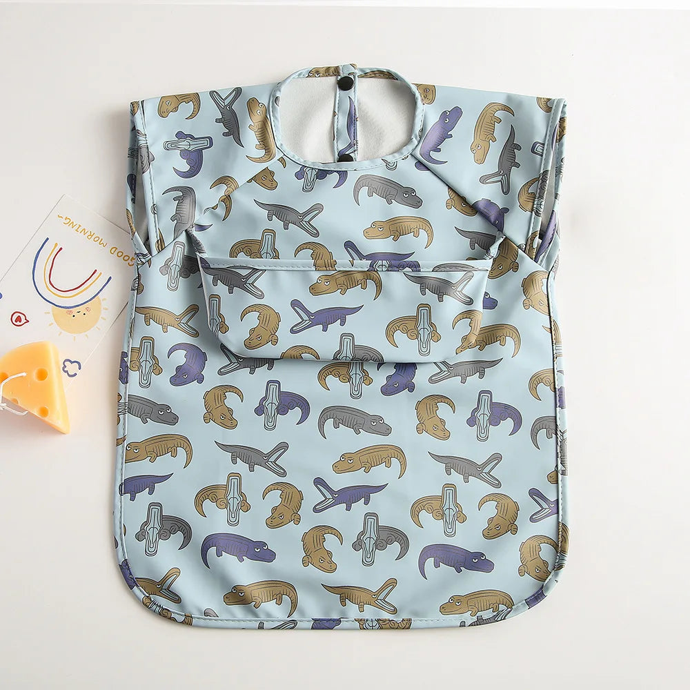Bavoir bébé imperméable sans manches – Ultra doux, léger et facile à nettoyer