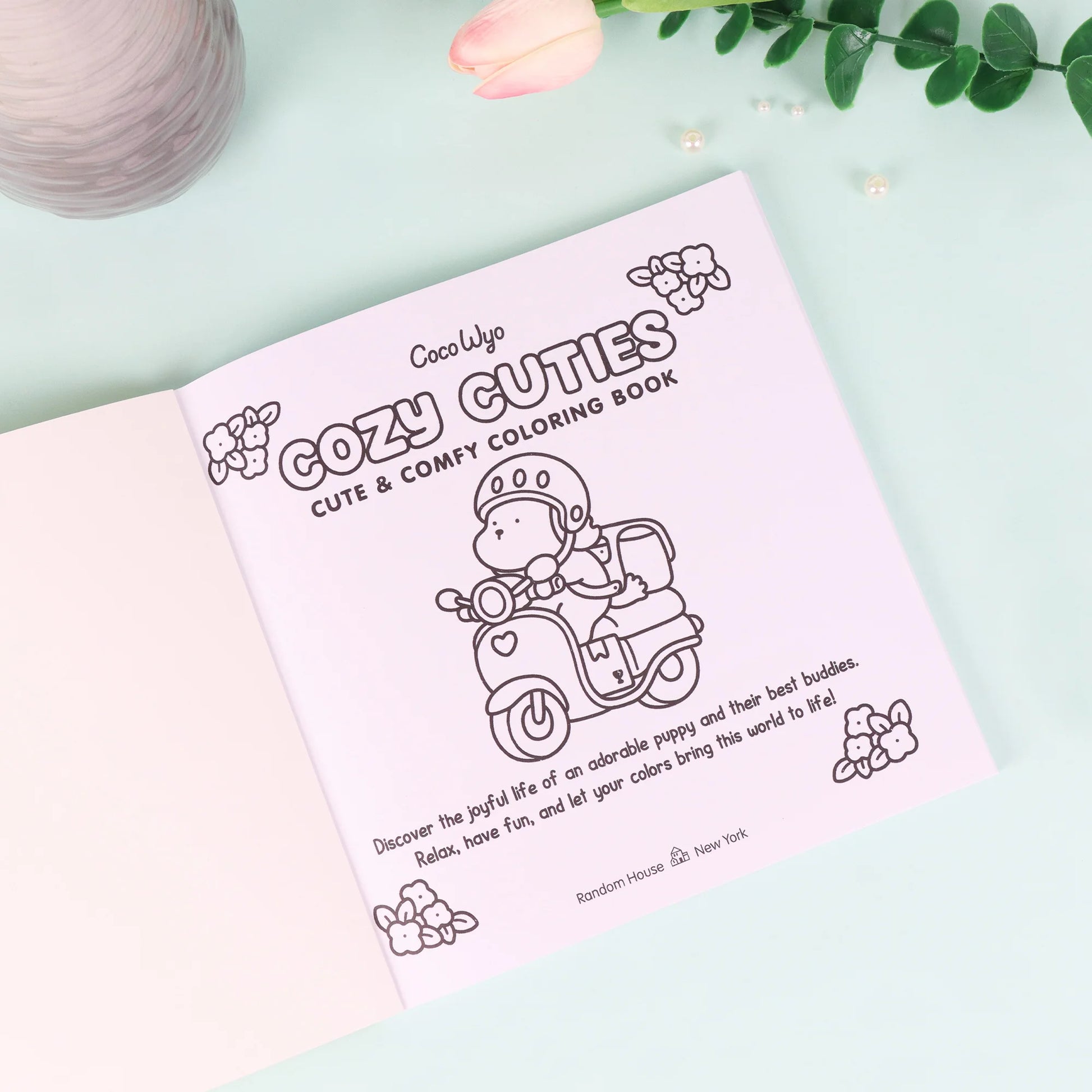 Livre de coloriage détente – Chiots mignons