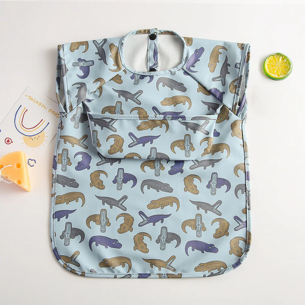 Bavoir bébé imperméable sans manches – Ultra doux, léger et facile à nettoyer