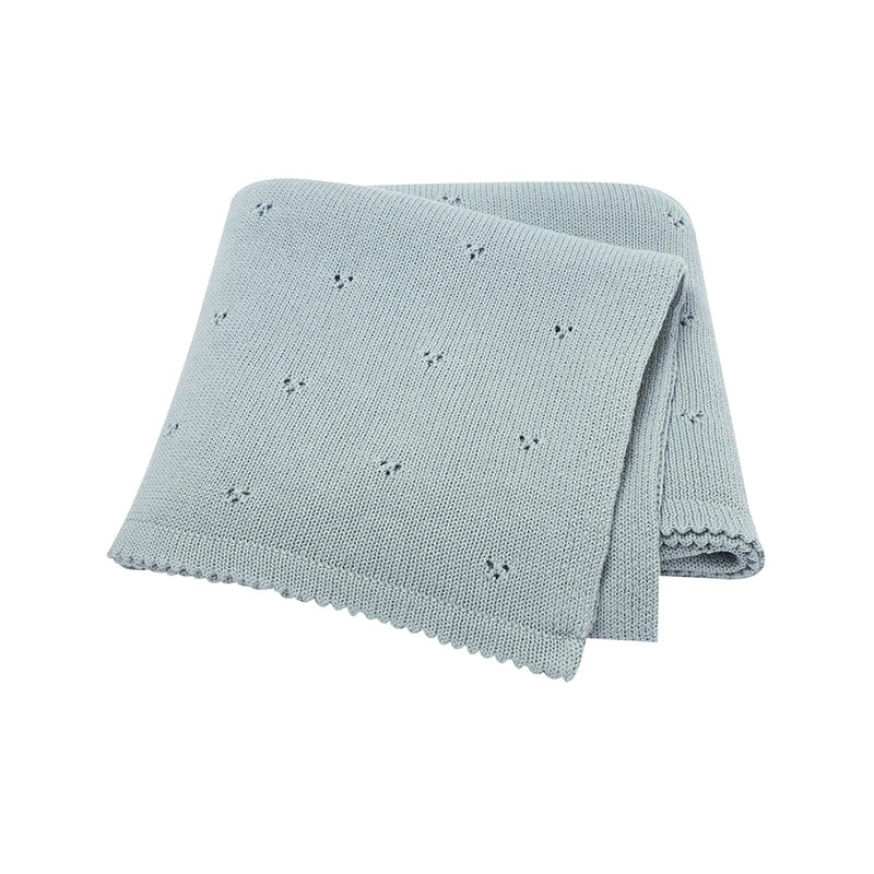 Couverture bébé en coton doux – tricot respirant