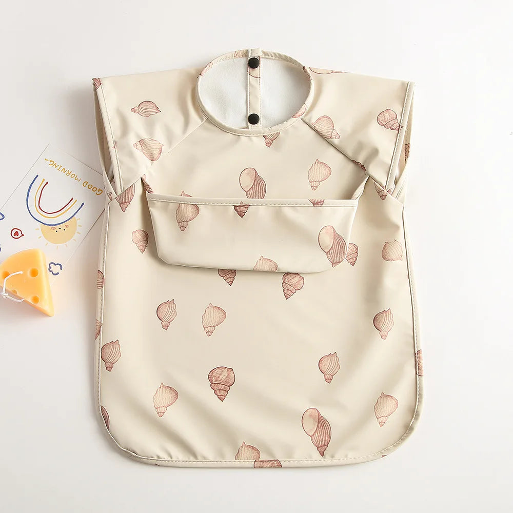 Bavoir bébé imperméable sans manches – Ultra doux, léger et facile à nettoyer