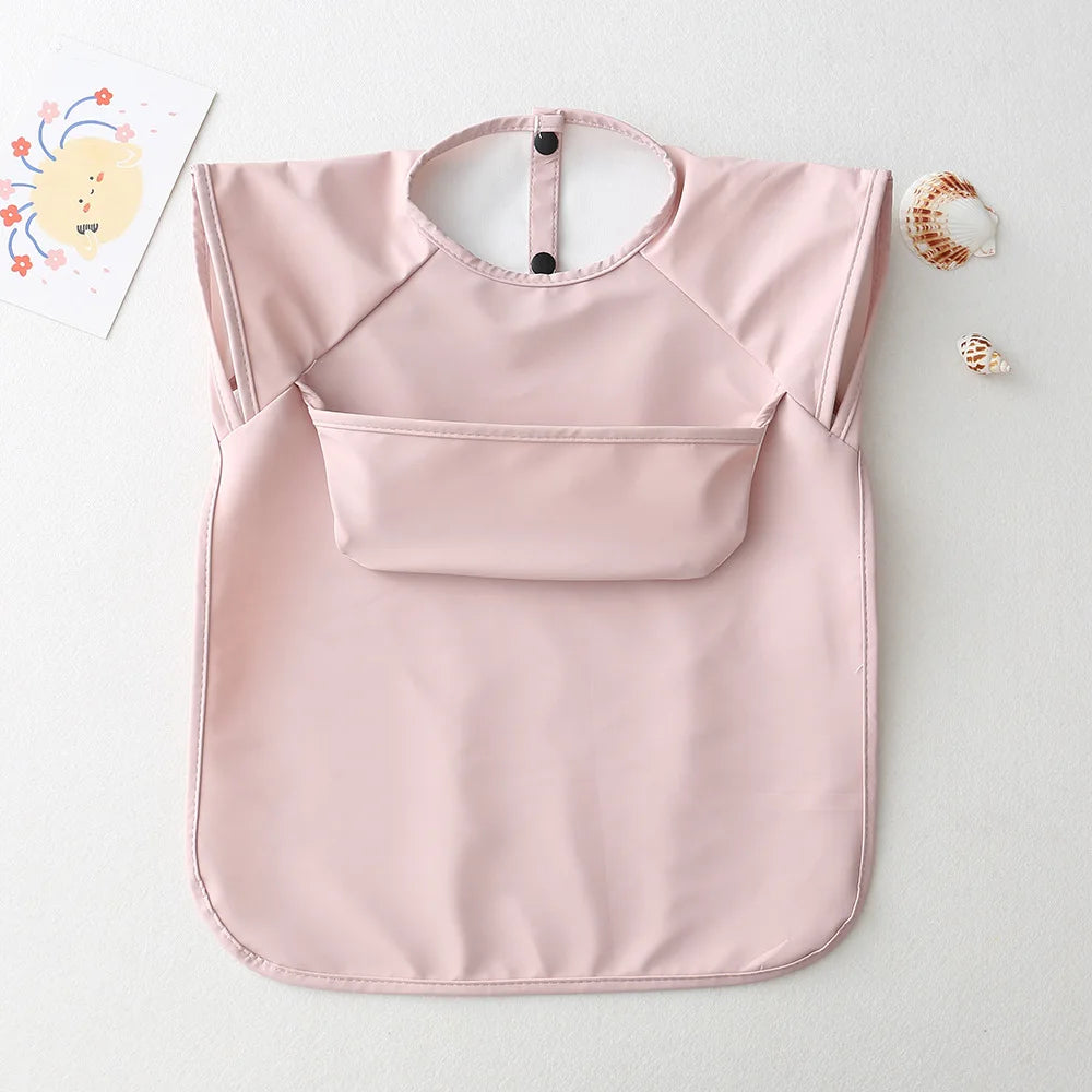 Bavoir bébé imperméable sans manches – Ultra doux, léger et facile à nettoyer