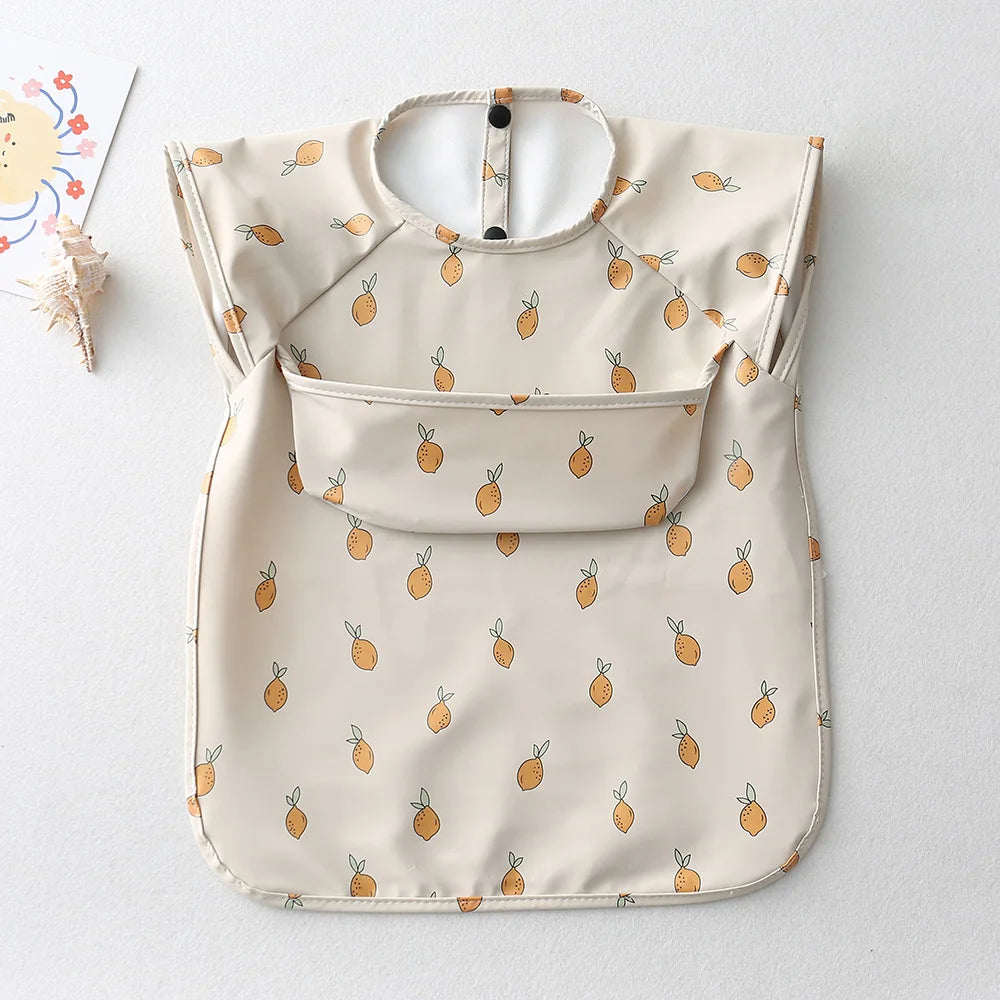 Bavoir bébé imperméable sans manches – Ultra doux, léger et facile à nettoyer