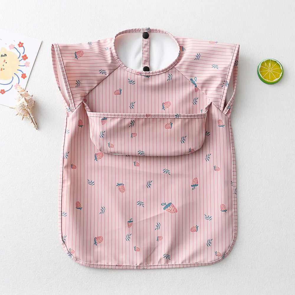 Bavoir bébé imperméable sans manches – Ultra doux, léger et facile à nettoyer