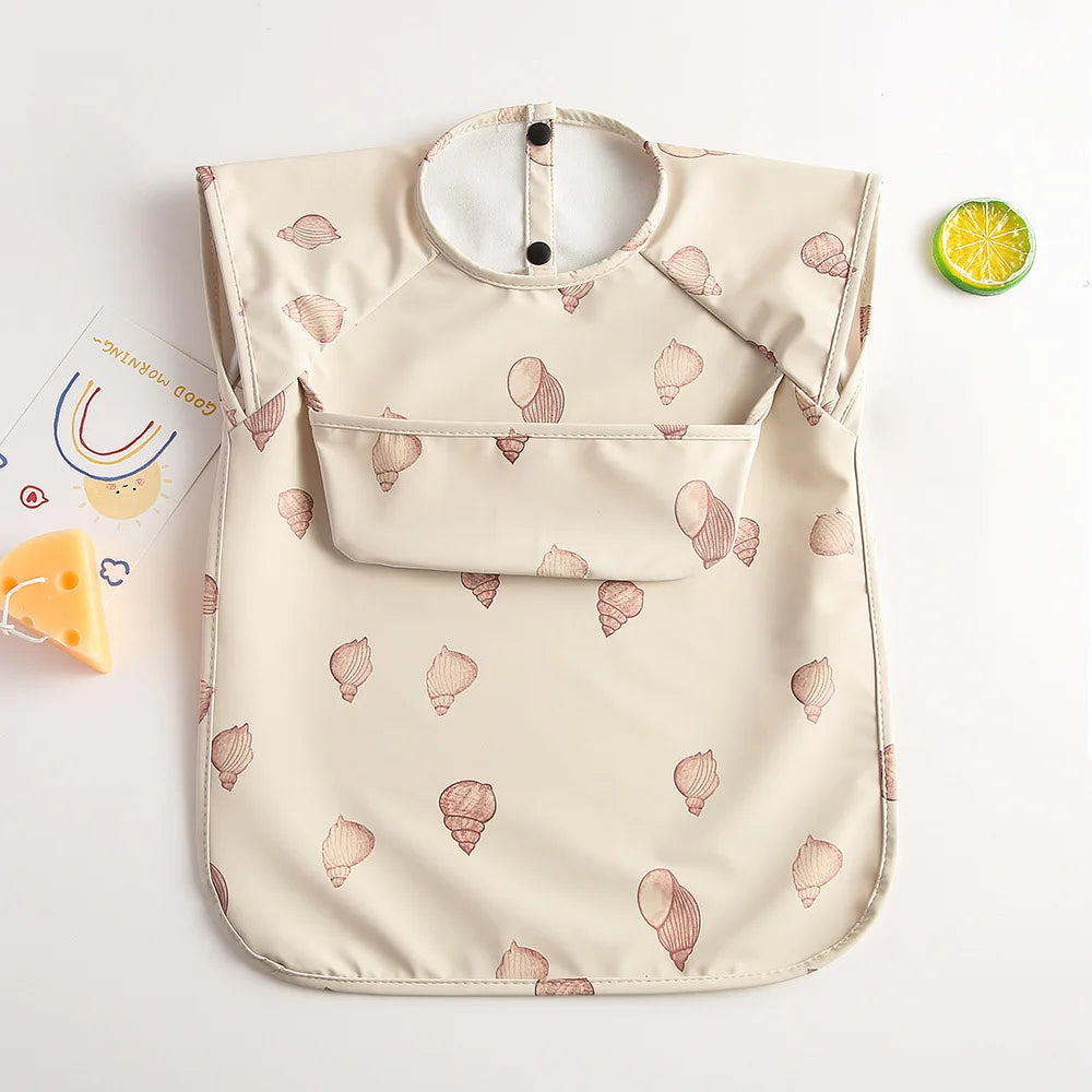 Bavoir bébé imperméable sans manches – Ultra doux, léger et facile à nettoyer