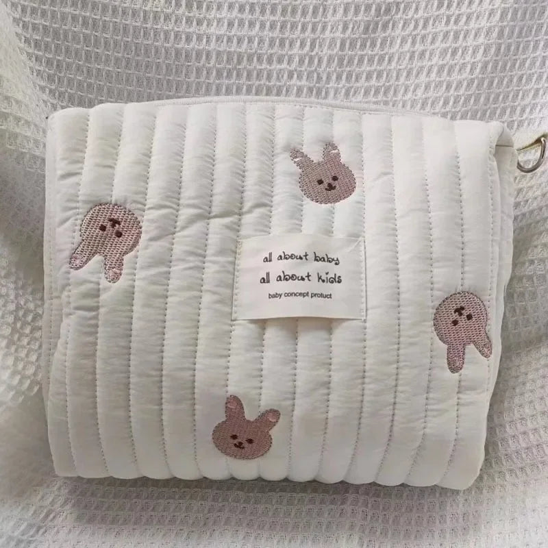 Organiseur portable pour couches – Sac de rangement matelassé pour poussette et sorties