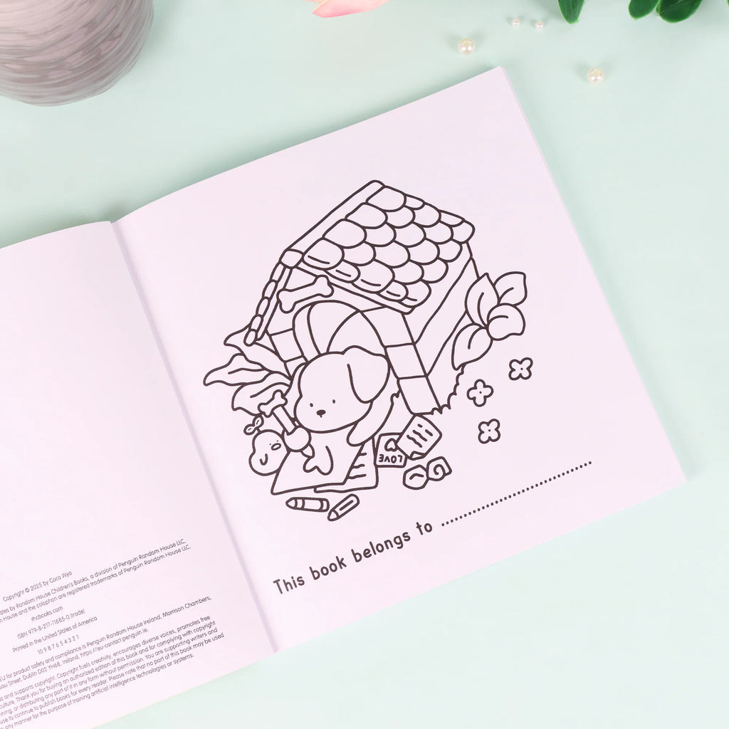 Livre de coloriage détente – Chiots mignons