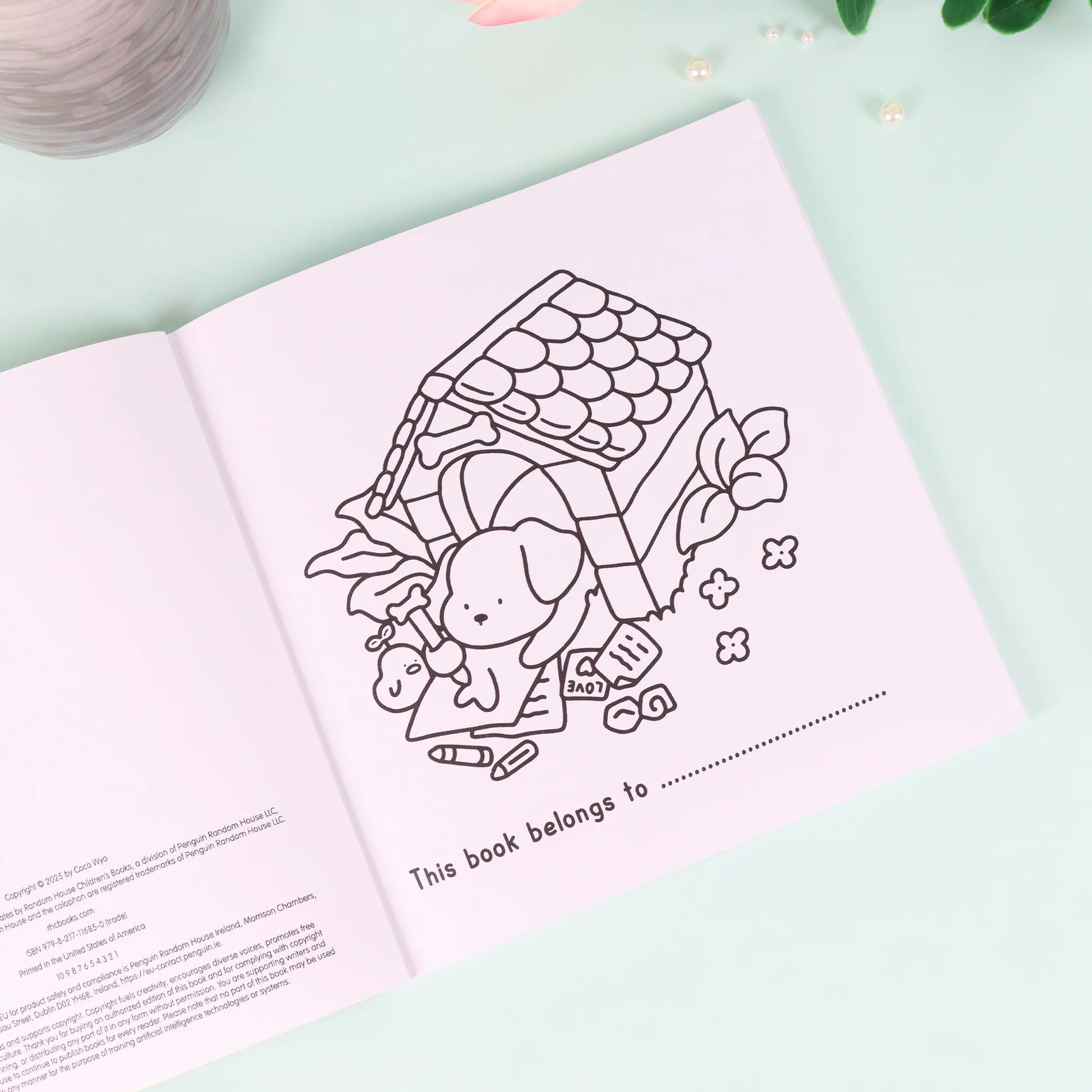 Livre de coloriage détente – Chiots mignons
