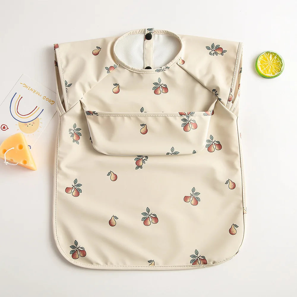 Bavoir bébé imperméable sans manches – Ultra doux, léger et facile à nettoyer