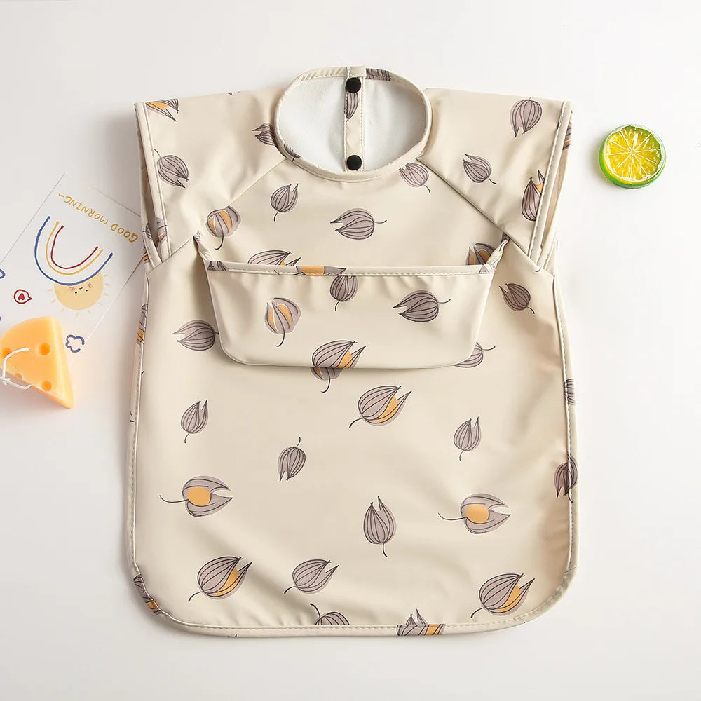 Bavoir bébé imperméable sans manches – Ultra doux, léger et facile à nettoyer