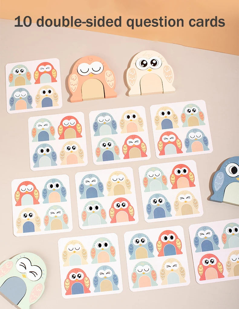 Puzzle Montessori en bois – Jeu d’association des émotions