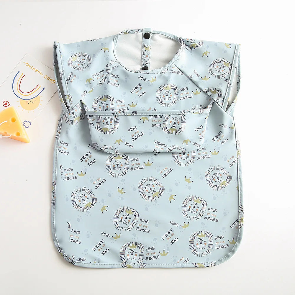 Bavoir bébé imperméable sans manches – Ultra doux, léger et facile à nettoyer