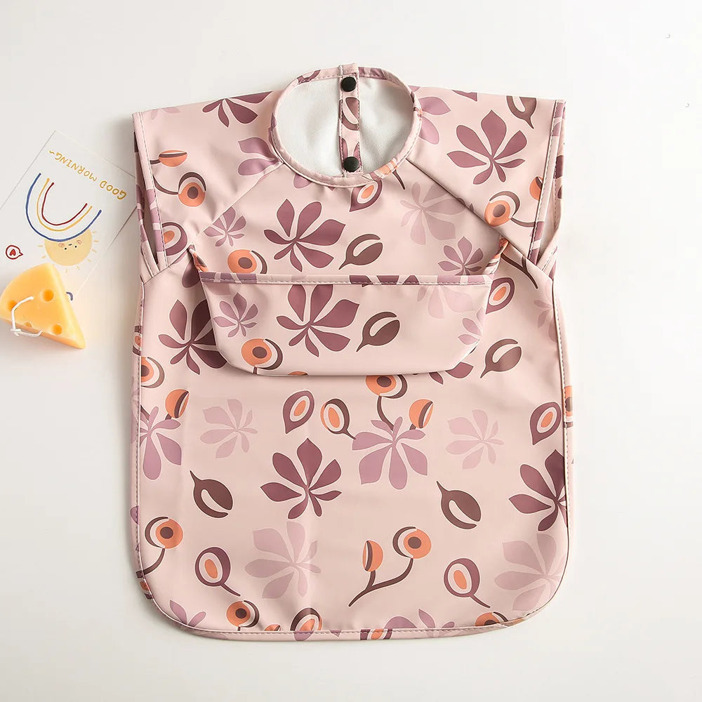 Bavoir bébé imperméable sans manches – Ultra doux, léger et facile à nettoyer